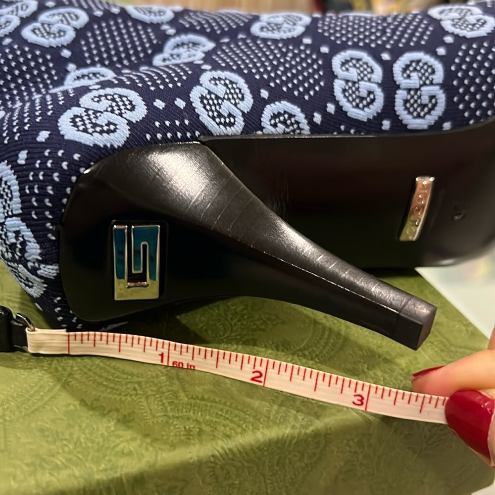 🔥🔥🔥Authentic Gucci Tech.GG Jersey Tom H175 over knees boots - Picture 15 of 17